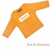 Bob & Blossom Longsleeve "Happy" orange 